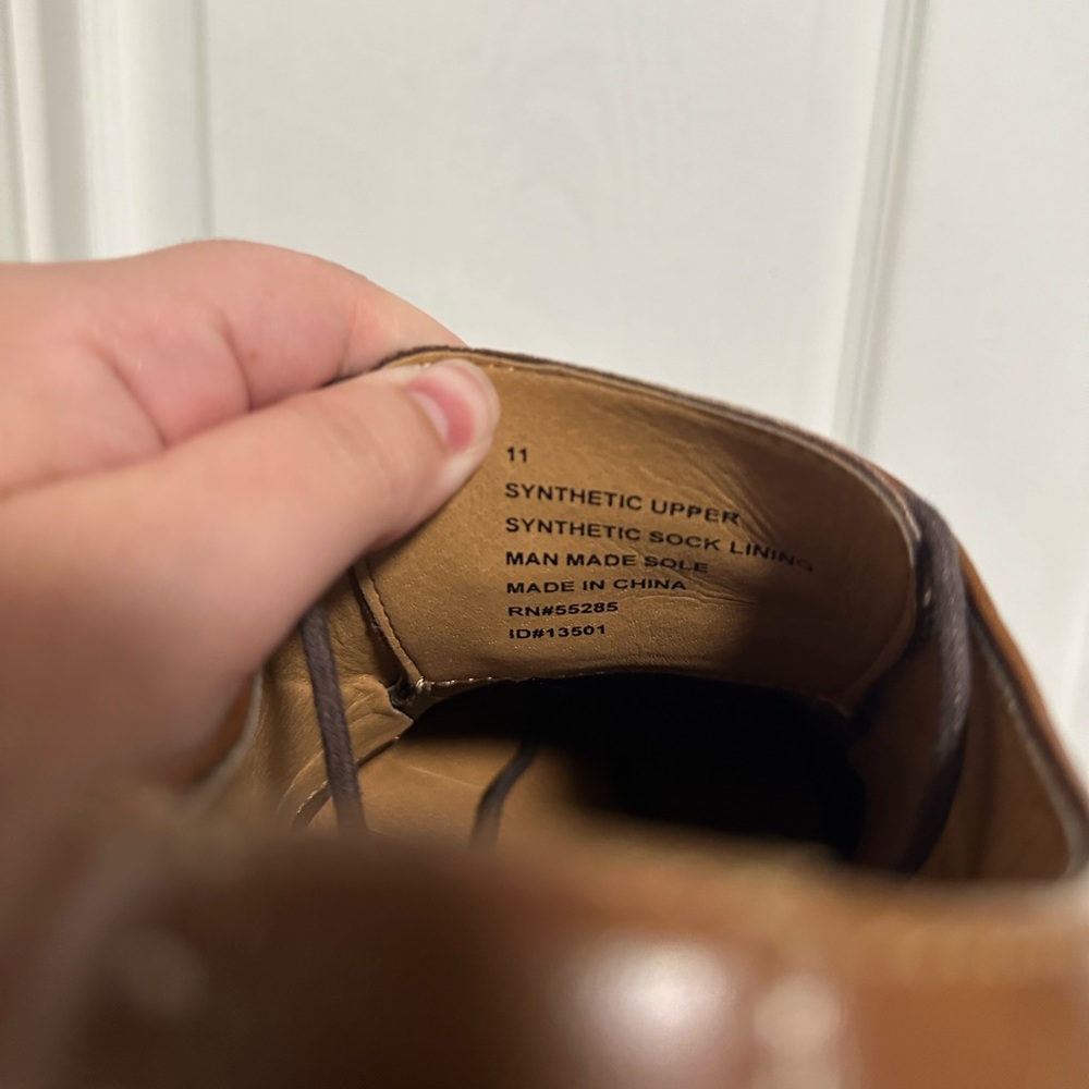 Express Brown Dress Shoes Mens Size 11 - Picture 9 of 9